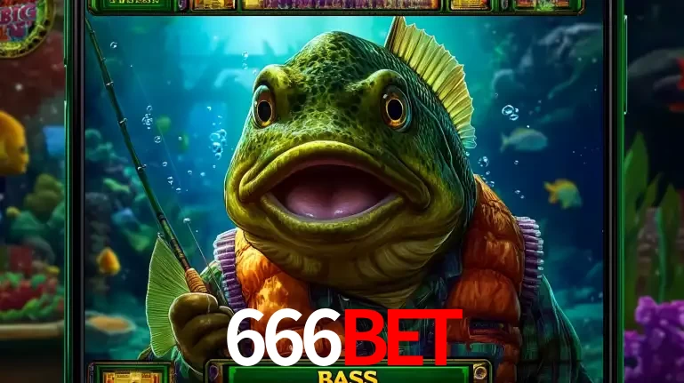 Personagem de peixe pescador do popular jogo de slot com tema de pescaria, uma das emocionantes opções de caça-níqueis para jogar e ganhar no cassino 666BET.