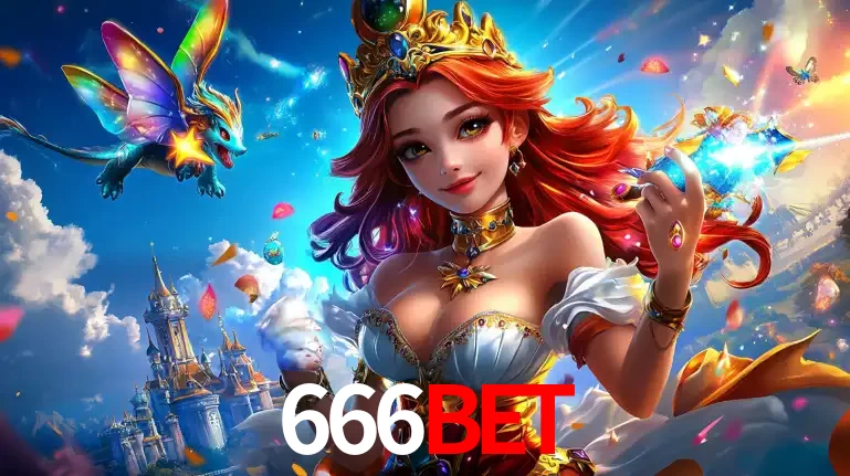 A princesa de um reino de fantasia mágico, com seu pequeno dragão, apresentando um mundo de prêmios encantados nos jogos de caça-níqueis do cassino 666BET.